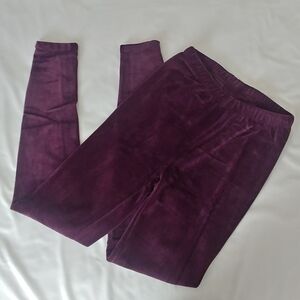 Velvet Leggings Purple Plum Small